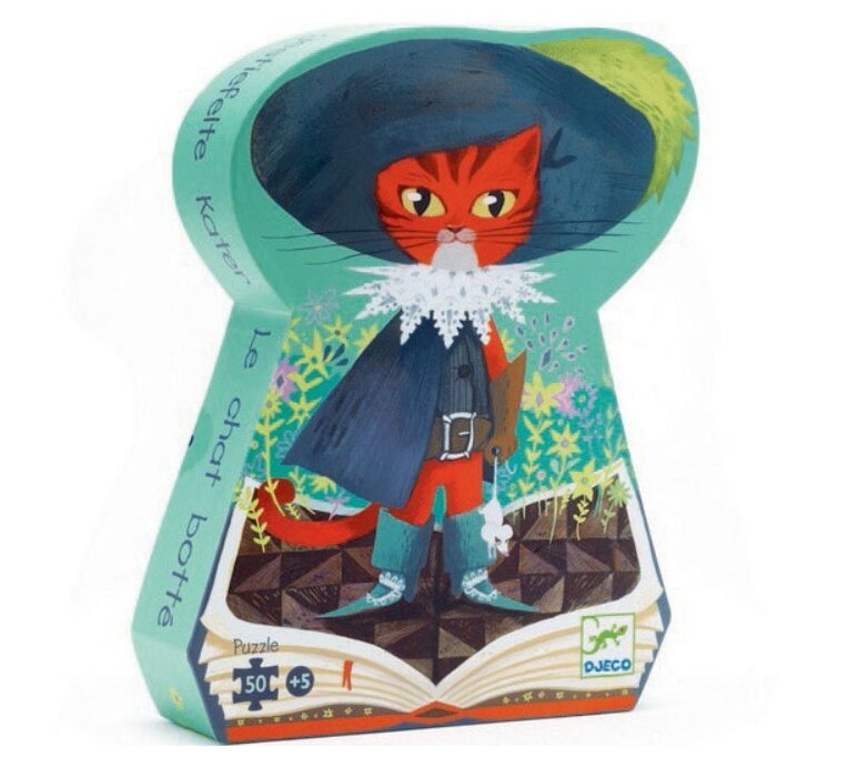 Puzzle Silhouette - Le Chat Botté - 50 pièces