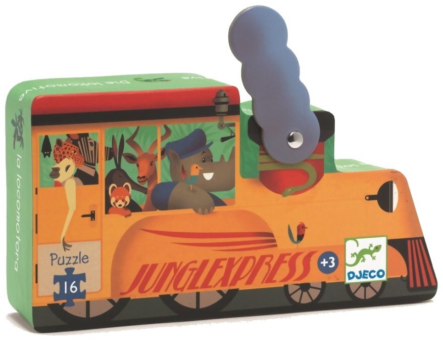 Puzzle Silhouette - La locomotive - 16 Pièces