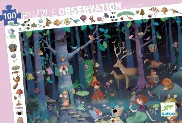 Puzzle Observation - La Forêt Enchantée - 100 pièces