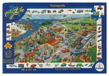 Puzzle - Transports - 54 Pièces