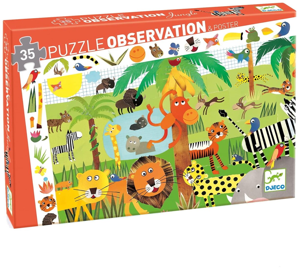 Puzzle Observation - La Jungle - 35 Pièces