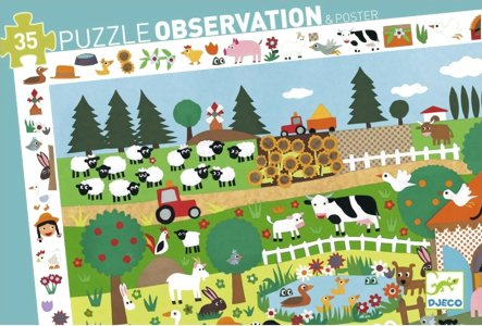 Puzzle observation - La ferme - 35 pièces