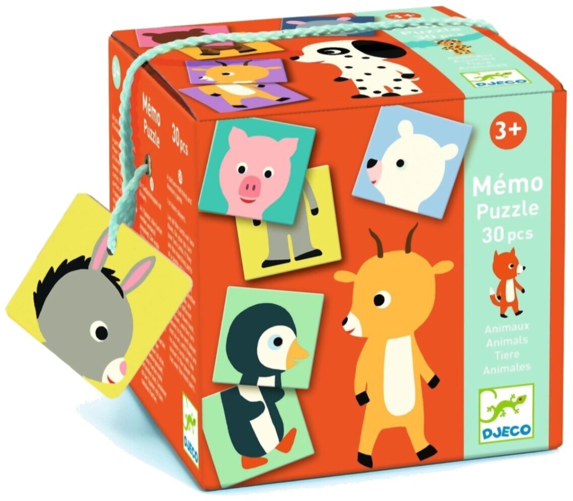 Mémo - Puzzle Animaux - 30 Pièces