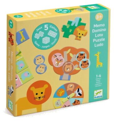 Memo / Domino / Loto / Puzzle / Ludo - Animaux Sauvages