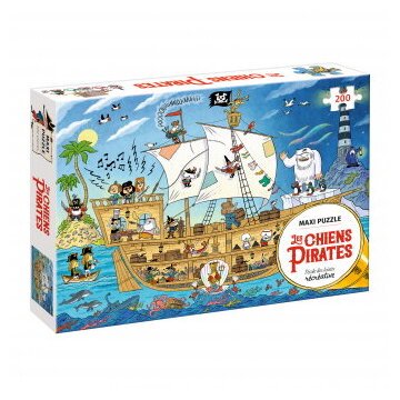 Maxi Puzzle - Les Chiens Pirates - 200 Pièces