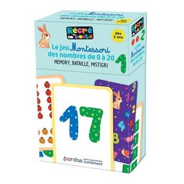 Le jeu Montessori des nombres 0 à 20
