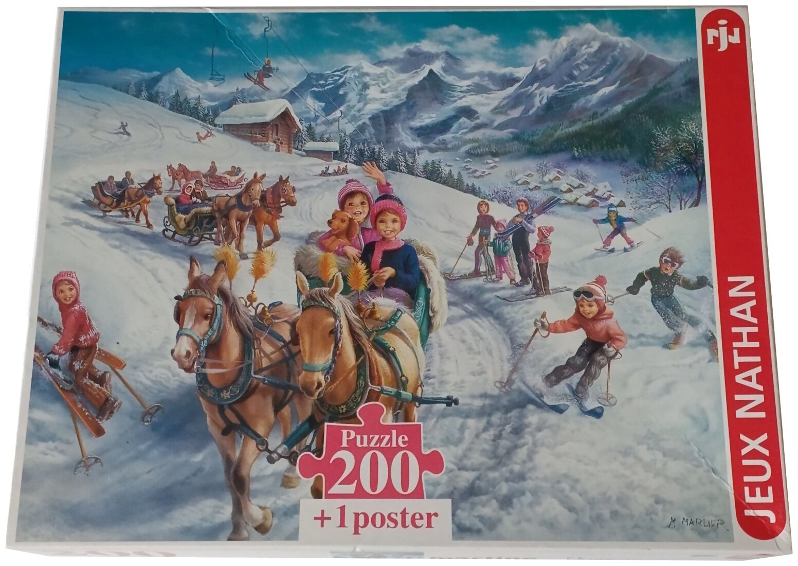 Puzzle Martine aux sports d'hiver - 200 pièces