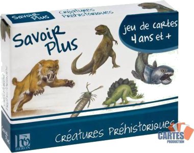 Jeu de 7 familles - créatures préhistoriques