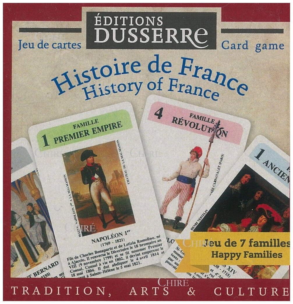 Jeu Des 7 Familles - Histoire De France