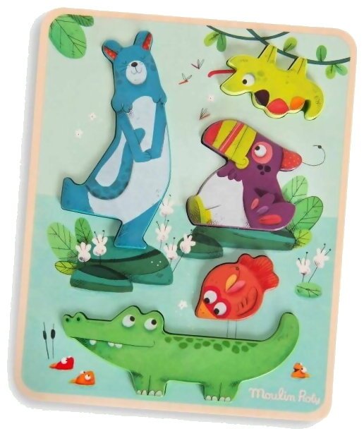 Puzzle Sensoriel Dans La Jungle