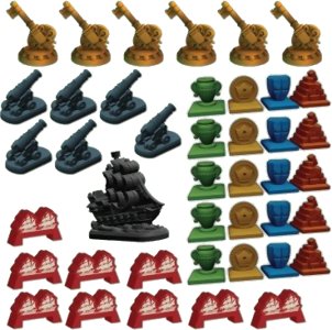 Endeavor - Pièces plastique et blockades en bois