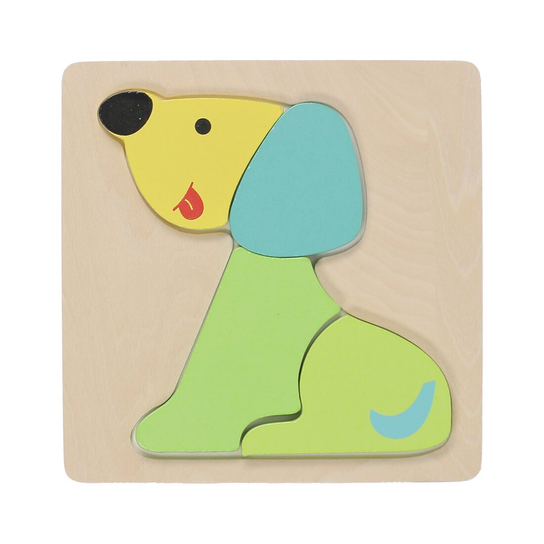 Puzzle À Encastrement En Bois Chien 1er Âge