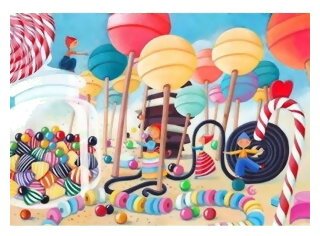 Puzzle - Le Pays Des Bonbons - 50 Pièces
