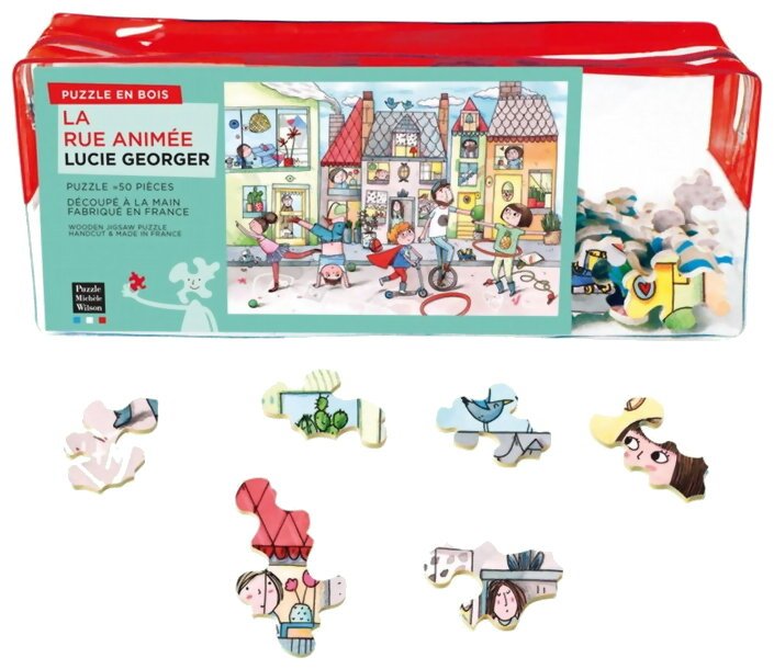 Puzzle - La Rue Animée - 50 Pièces