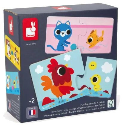 Puzzle - Parents Et Enfants - 12 x 2 Pièces