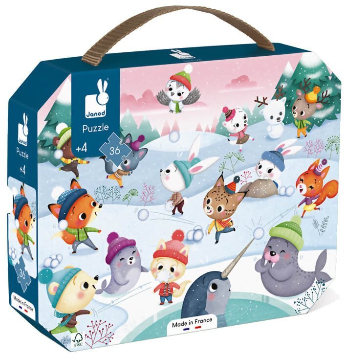 Puzzle Bataille de boules de neige - 36 pièces