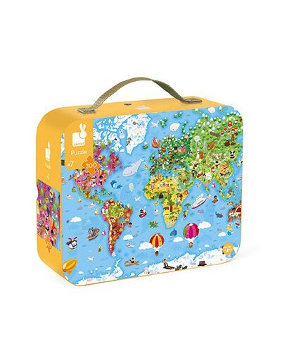 Puzzle géant carte du monde