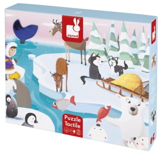 Puzzle tactile : La banquise