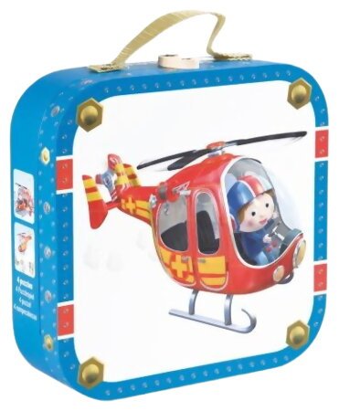 Valisette 4 Puzzles : L'hélicoptère de Pierre