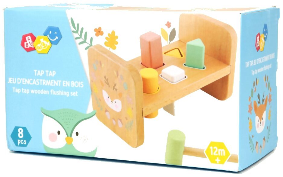 Tap tap - jeu d'encastrement en bois