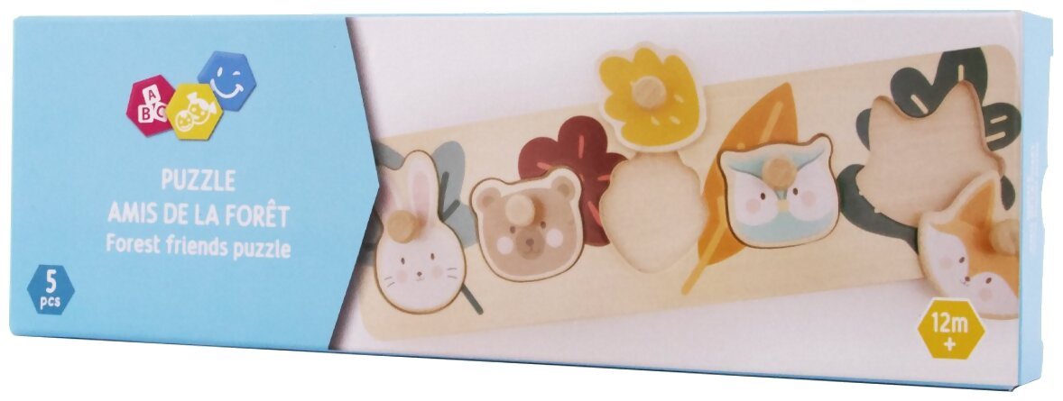 Puzzle d'encastrement - Amis de la forêt - 5 pièces