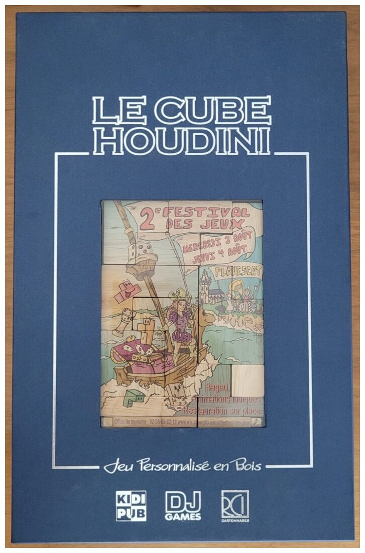 Le Cube Houdini - Jeu Personnalisé En Bois