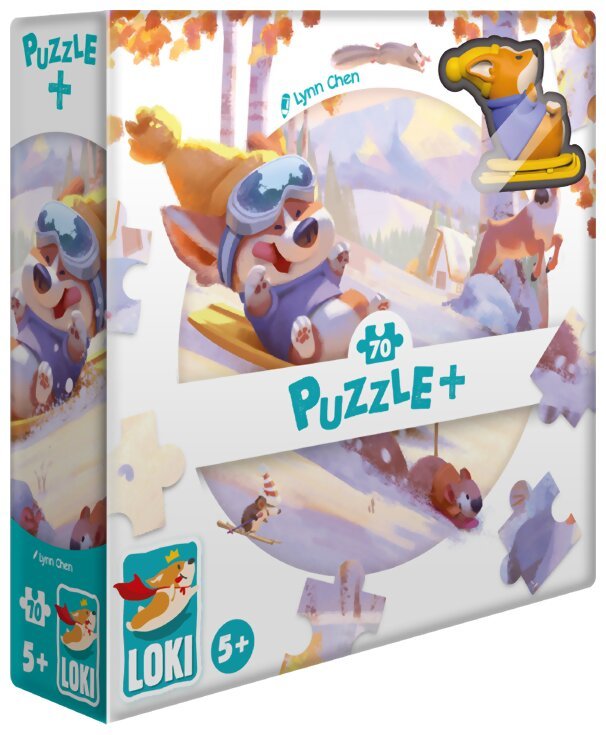 Puzzle + Loki fait de la luge - 70 pièces
