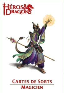 Héros & Dragons - Cartes de sorts - Magicien