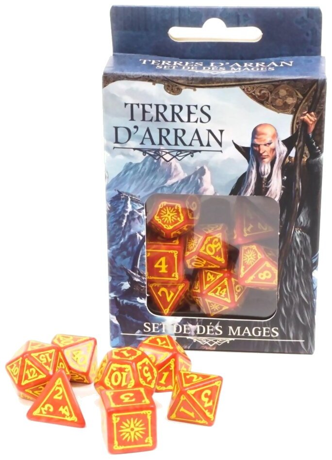 Les terres d'Arran - Set de dés Mages