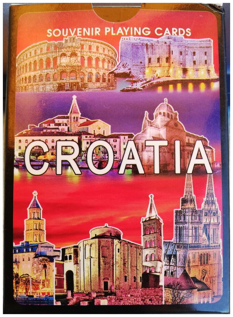 Souvenir playing cards Croatia