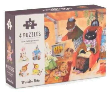 4 Puzzles Les Minouchkas - Une Belle Journée