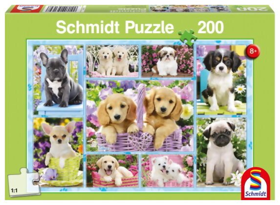 Puzzle - Chiots - 200 pièces