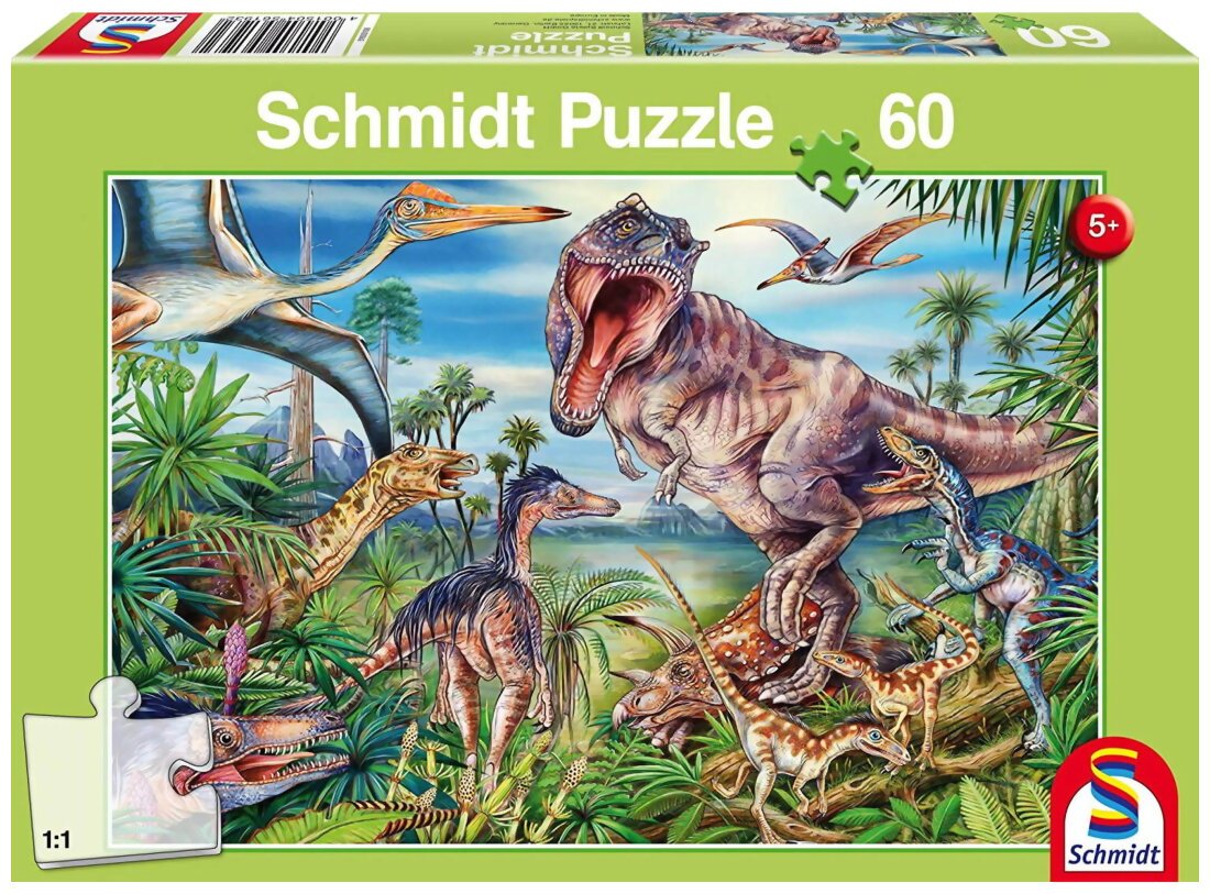 Puzzle - Chez Les Dinosaures - 60 Pièces