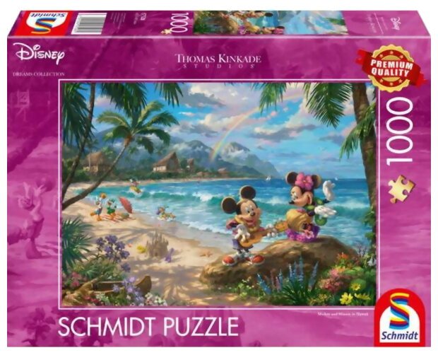 Puzzle - Mickey And Minnie In Hawaï - 1000 Pièces