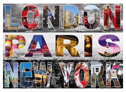 Puzzle - London, Paris, New York - 1000 Pièces