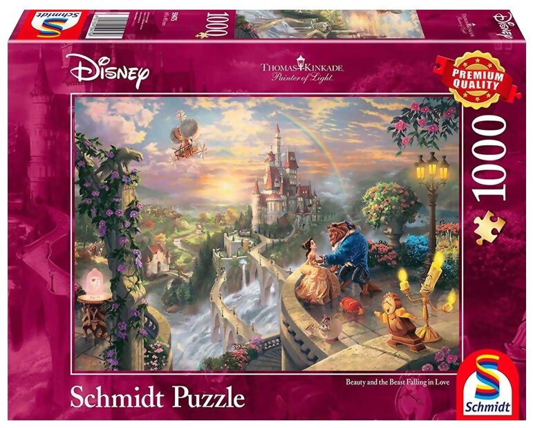 Puzzle - La Belle et la Bête - Falling in love - 1000 pièces