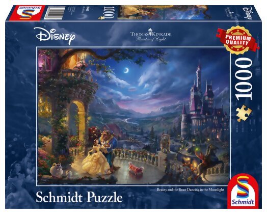 Puzzle - La Belle et la Bête - Danse au clair de la lune - 1000 pièces