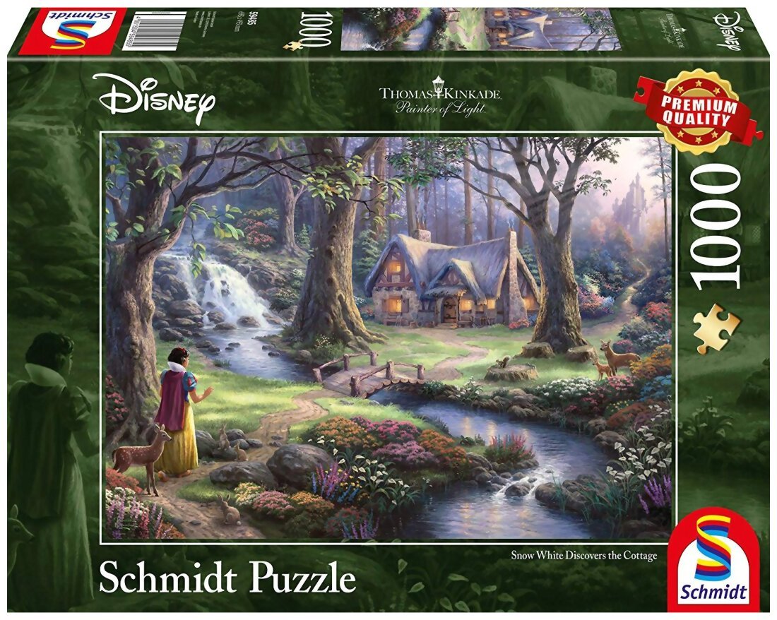 Puzzle - Blanche Neige - Snow White Discovers The Cottage - 1000 pièces