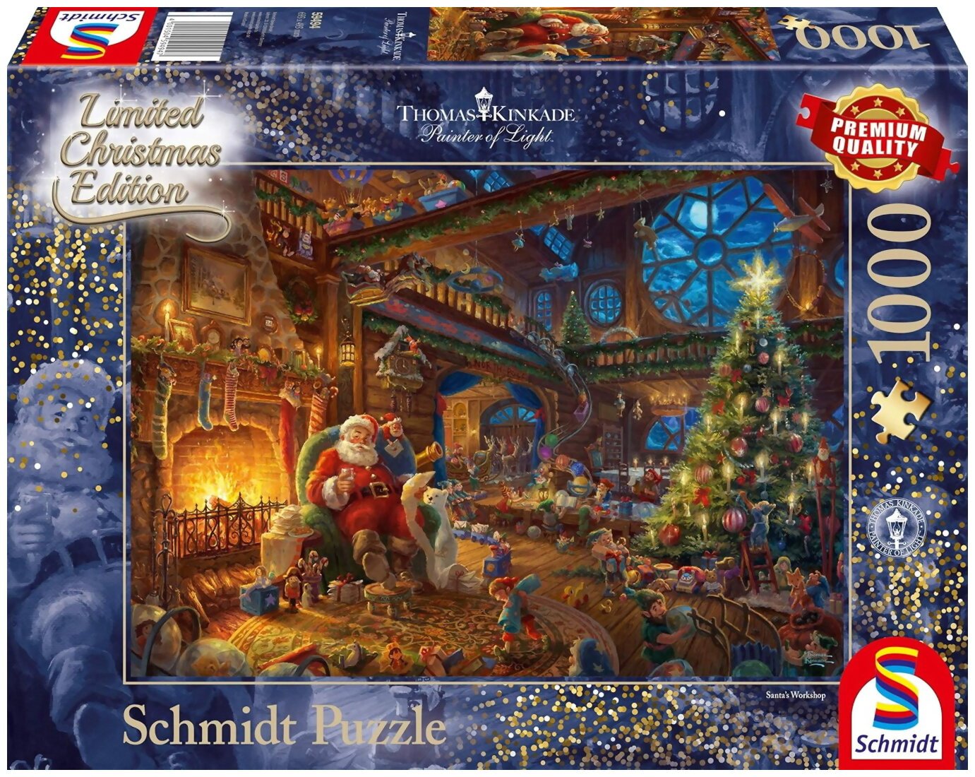 Puzzle - Le Père Noël Et Son Lutin - 1000 Pièces