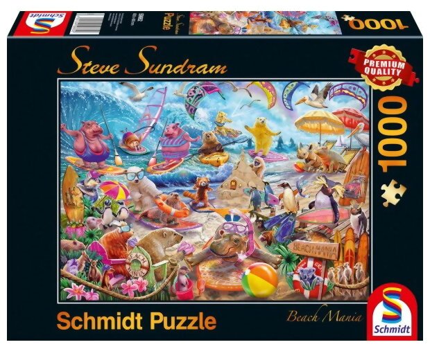 Puzzle - La Folie De La Plage - 1000 Pièces