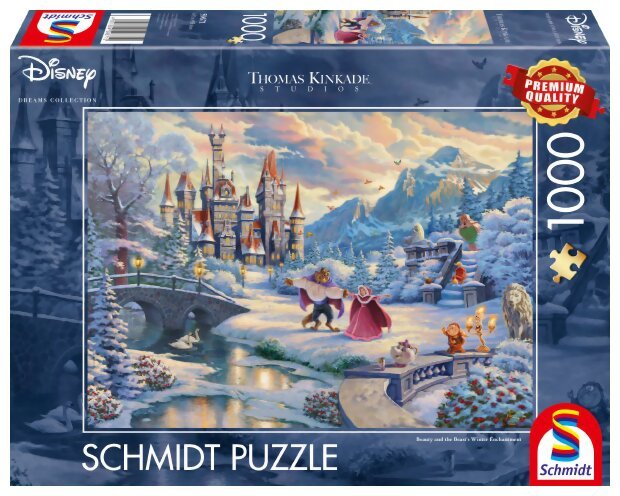 Puzzle - La Belle et la Bête - Hiver enchanté - 1000 pièces