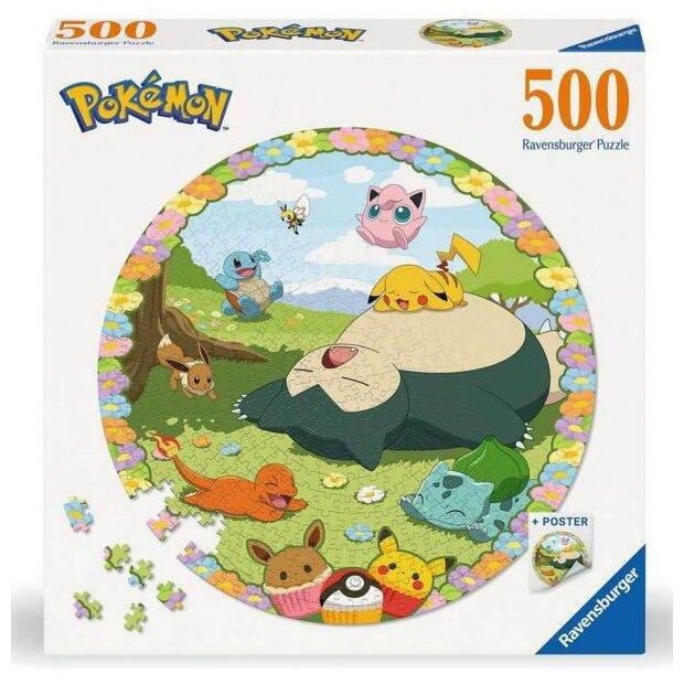 Puzzle - Pokemon En Fleur - 500 Pièces