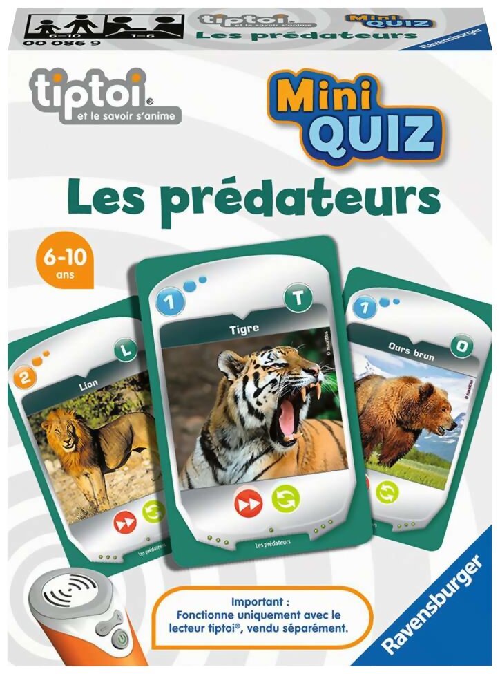 Tiptoi - Les Prédateurs - Mini Quiz