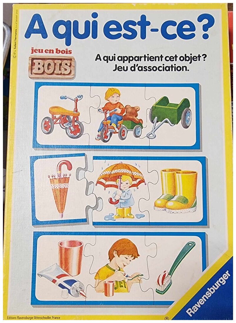 A Qui Est-Ce ? Jeu En Bois