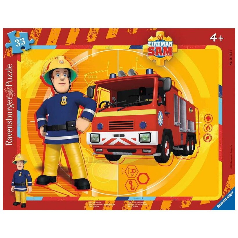 Puzzle - Sam Le Pompier - 33 pièces