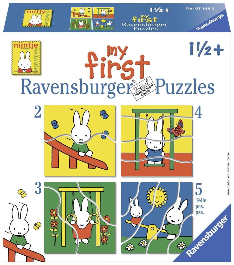My First Puzzle - Miffy Au Square - 14 Pièces