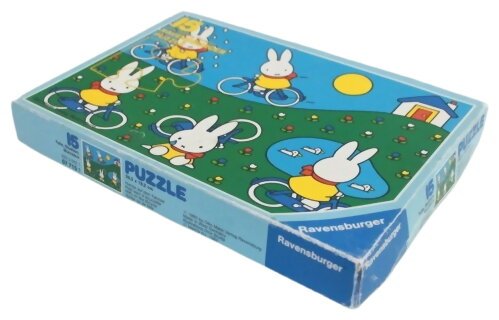 Puzzle - Petit Lapin À Bicyclette - 15 Pièces