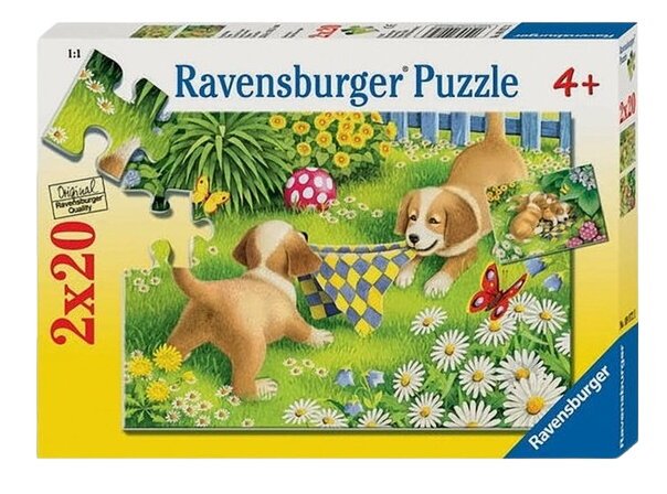 Puzzle - Chiots - 2x20 Pièces