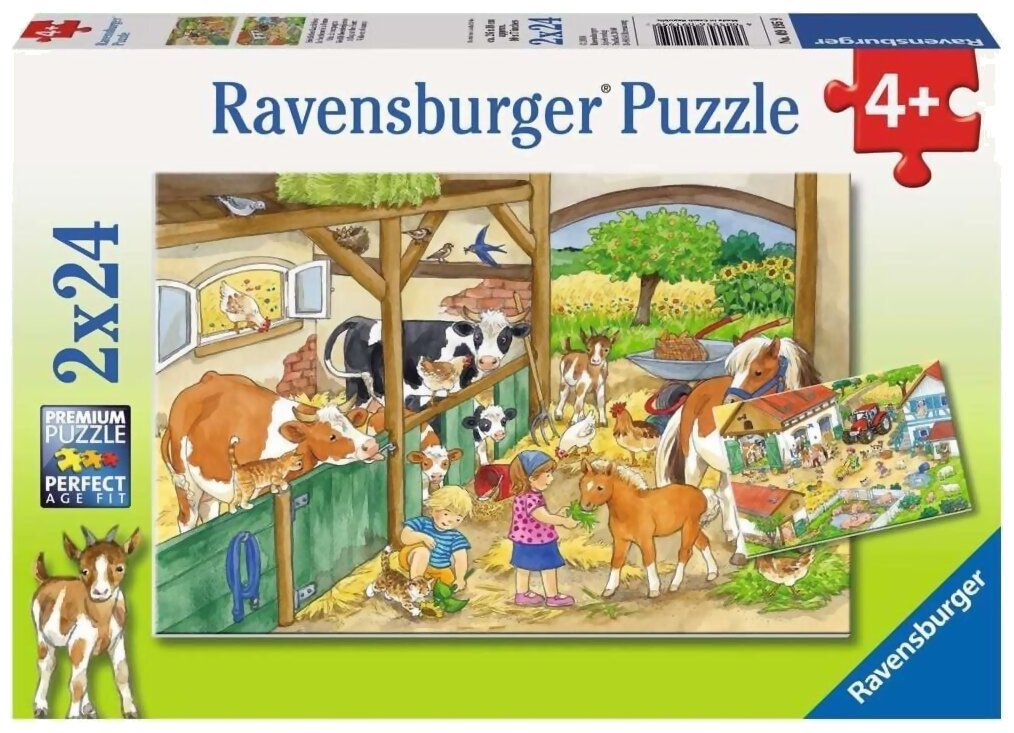 Puzzles - Le Bonheur À La Ferme - 2x24 Pièces