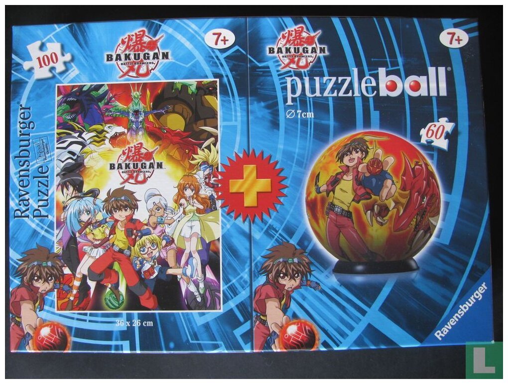 Bakugan Puzzle + Puzzleball - 100 pièces + 60 pièces